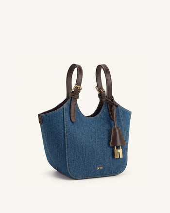 Ines Borsa tote - Denim blu