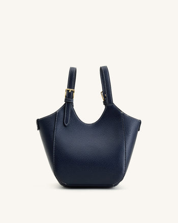 Ines Borsa tote con lucchetto - Blu Navy