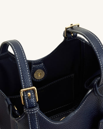 Ines Borsa tote con lucchetto - Blu Navy