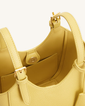 Ines Borsa tote con lucchetto - Giallo