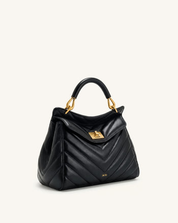 Lucia Borsa a mano classica - Nero corvino