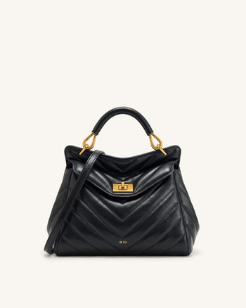Lucia Borsa a mano classica - Nero corvino