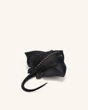 Odelle Borsa a tracolla a forma di manta - Nero