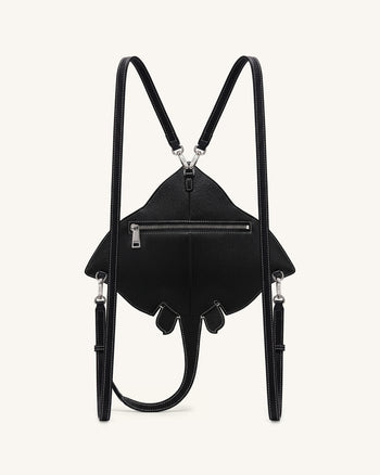 Odelle Borsa a tracolla a forma di manta - Nero