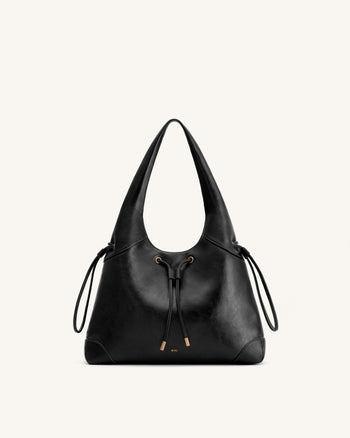 Celandra Borsa hobo con coulisse - Nero