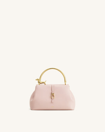 Bruna Borsa a mano con manico in metallo Bassotto - Rosa chiaro