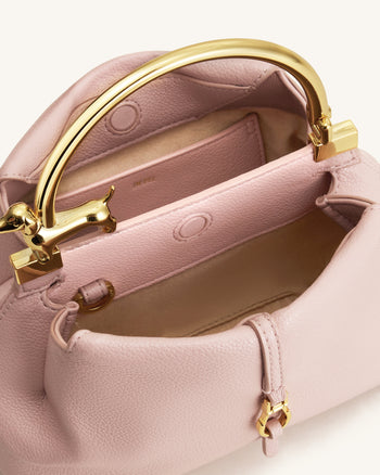 Bruna Borsa a mano con manico in metallo Bassotto - Rosa chiaro