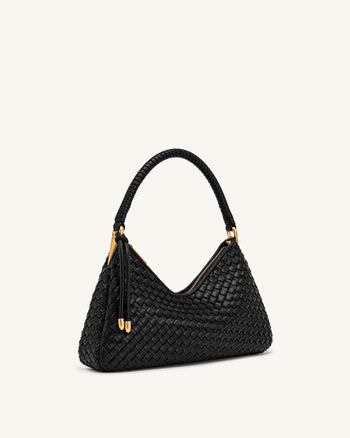 Lorena Borsa a spalla intrecciata - Nera