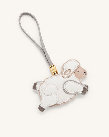 Charm per borsa pecorella - Bianco