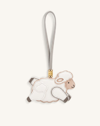 Charm per borsa pecorella - Bianco