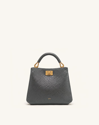 Lucia Borsa a mano effetto elefante - Grigio ardesia