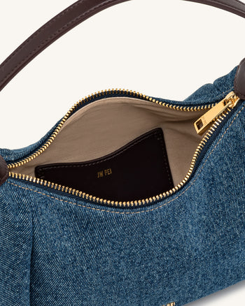 Velora Borsa a spalla in denim - Denim blu