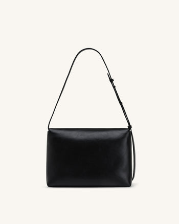 Isolde Borsa a spalla con patta - Nero