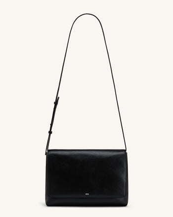 Isolde Borsa a spalla con patta - Nero