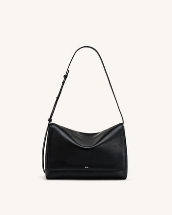 Isolde Borsa a spalla con patta - Nero