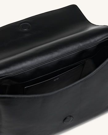 Isolde Borsa a spalla con patta - Nero