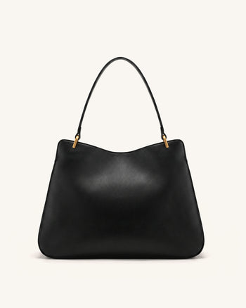 Lucia Borsa a spalla con chiusura a girello - Nero