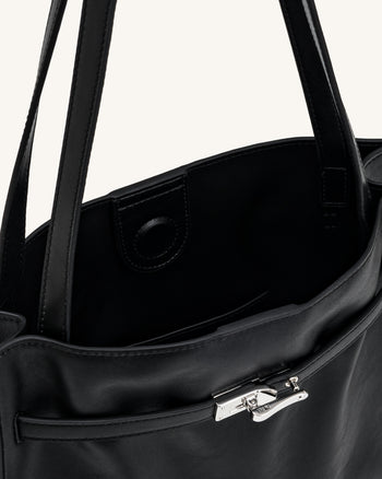 Noelle Borsa tote con cintura - Nera