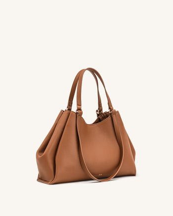 Virelia Borsa tote a doppio manico - Cognac
