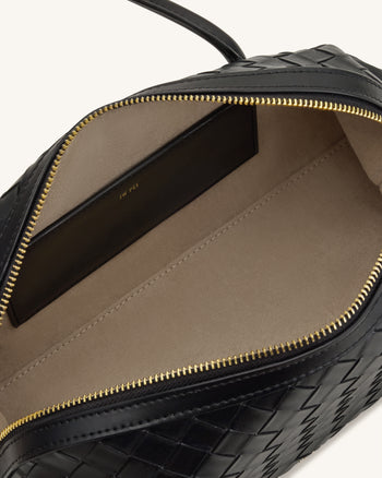 Aveline Borsa a tracolla Intrecciata Testurizzata - Nero