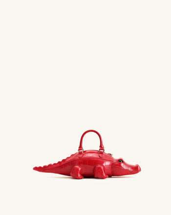 Jayden Borsa a mano stravagante a coccodrillo - Rosso