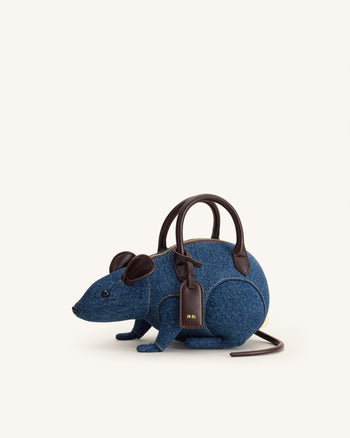 Mia Borsa a mano Mouse - Denim blu