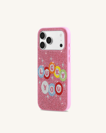 Lucky Custodia per telefono You Artificial Crystal - Rosa