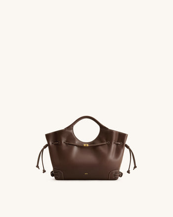 Virelle Borsa tote con coulisse - Marrone