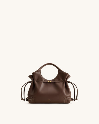 Virelle Borsa tote con coulisse - Marrone