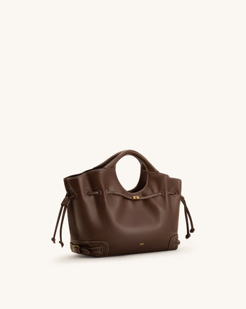 Virelle Borsa tote con coulisse - Marrone