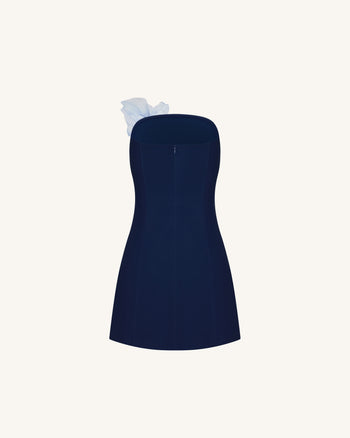 Miniabito a stampa floreale - Blu navy