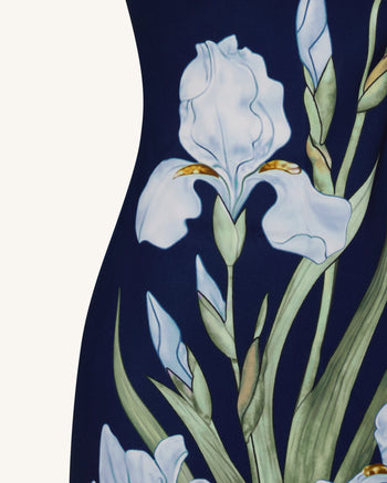 Miniabito a stampa floreale - Blu navy