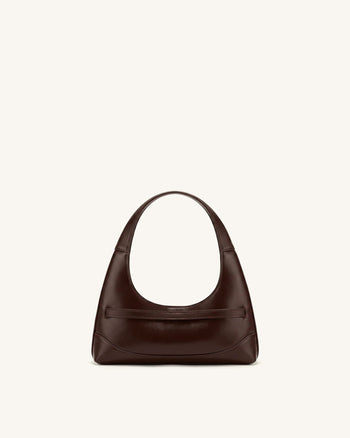 Noelle Borsa a spalla con cintura - Marrone scuro
