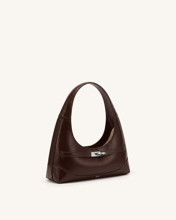Noelle Borsa a spalla con cintura - Marrone scuro