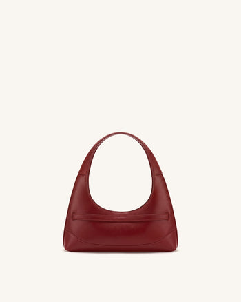 Noelle Borsa a spalla con cintura - Bordeaux scuro
