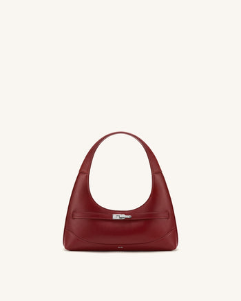 Noelle Borsa a spalla con cintura - Bordeaux scuro