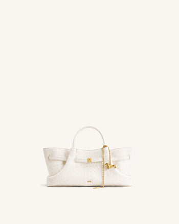 Maeve Borsa tote con ciondolo in metallo a forma di bassotto - Bianco
