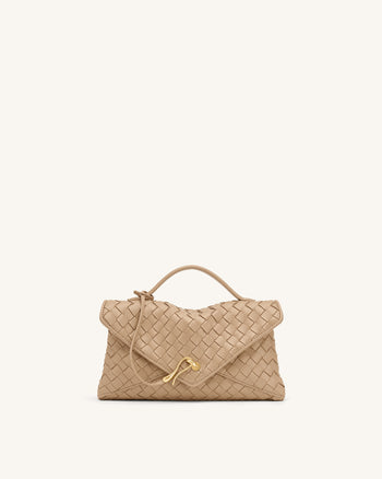 Celeste Borsa a busta intrecciata - Kaki