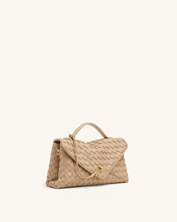 Celeste Borsa a busta intrecciata - Kaki