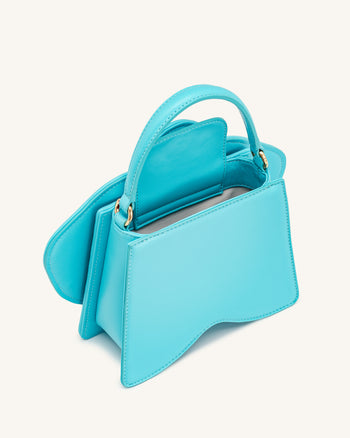 Flora Borsa a mano a forma di orchidea - Rosa blu