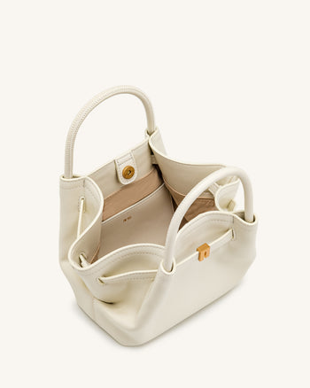 Hana Mini borsa tote - Bianco sporco