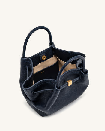Hana Mini borsa tote - Blu Navy