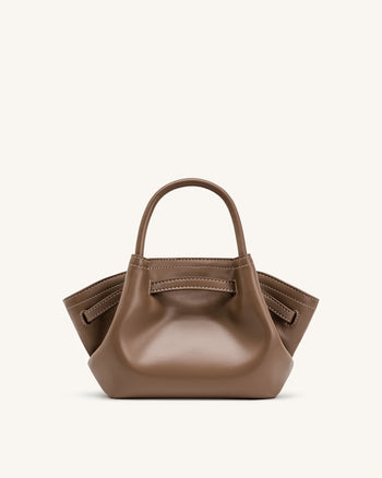 Hana Mini borsa tote - Marrone grigiastro