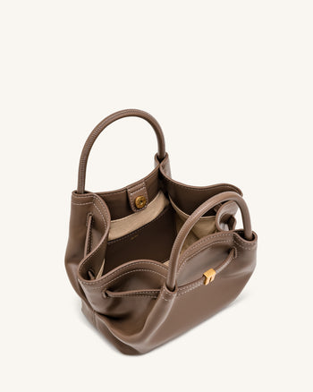 Hana Mini borsa tote - Marrone grigiastro
