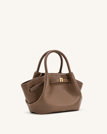 Hana Mini borsa tote - Marrone grigiastro