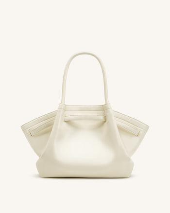 Hana Borsa tote media - Bianco sporco