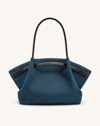 Hana Borsa tote grande - Denim blu scuro