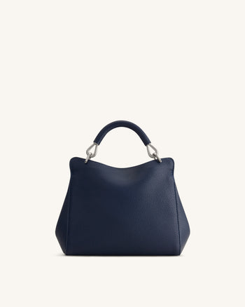 Lucia Borsa Classica con Manico Superiore - Blu Navy