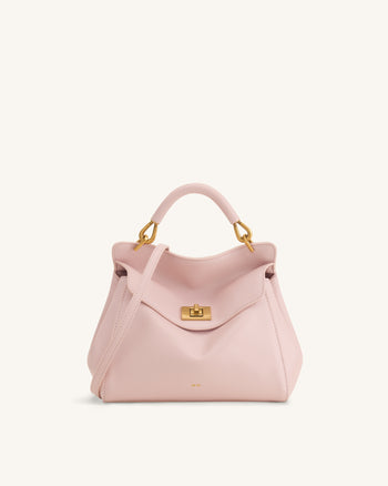 Lucia Borsa Classica con Manico Superiore - Rosa