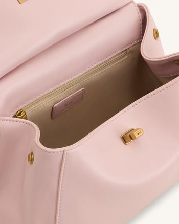 Lucia Borsa Classica con Manico Superiore - Rosa